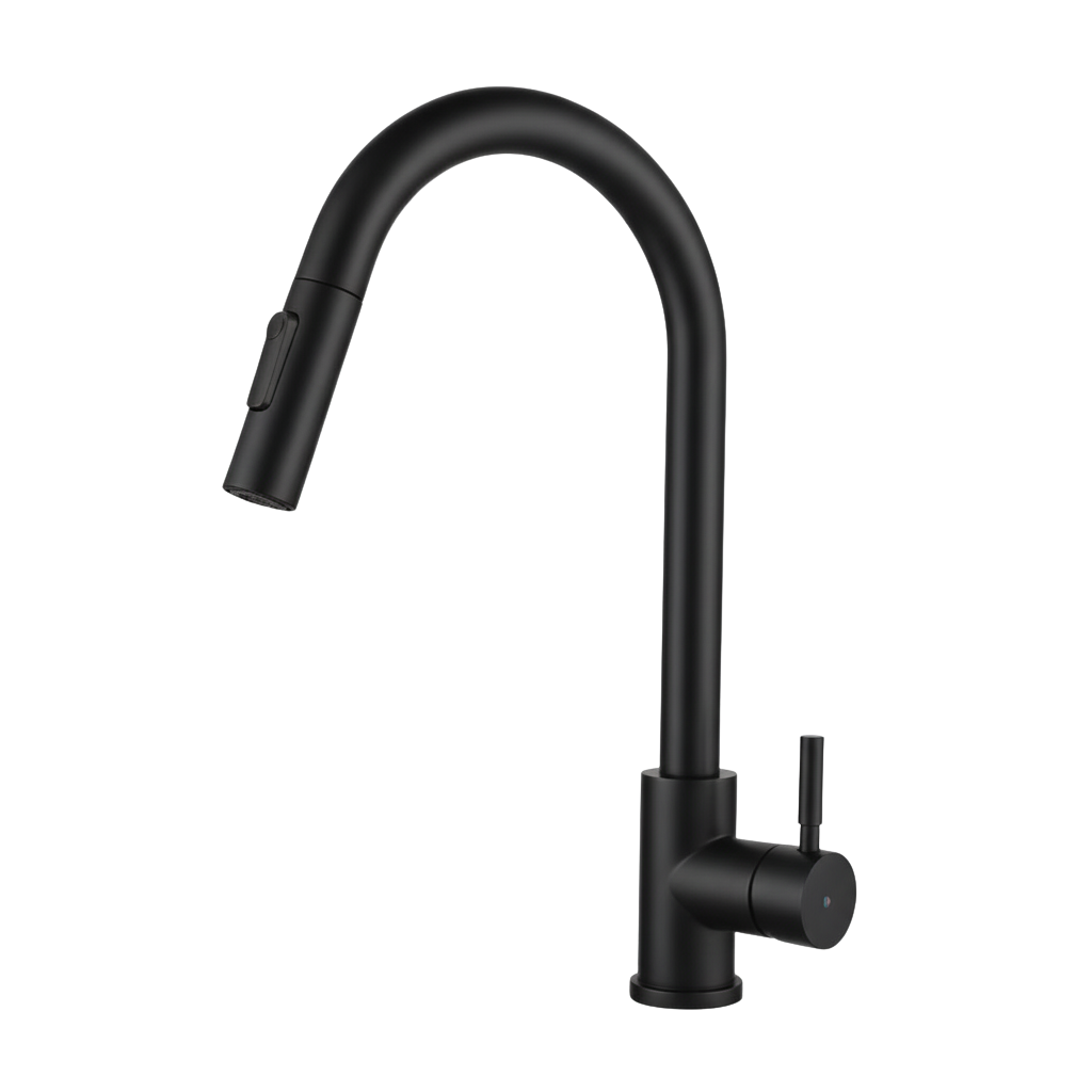 robinet-cuisine-douchette-extractible-acier-inoxydable-noir