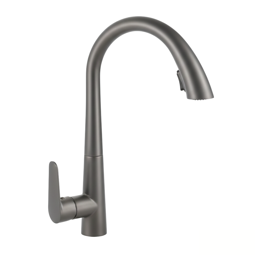 robinet-cuisine-douchette-extractible-laiton-gris