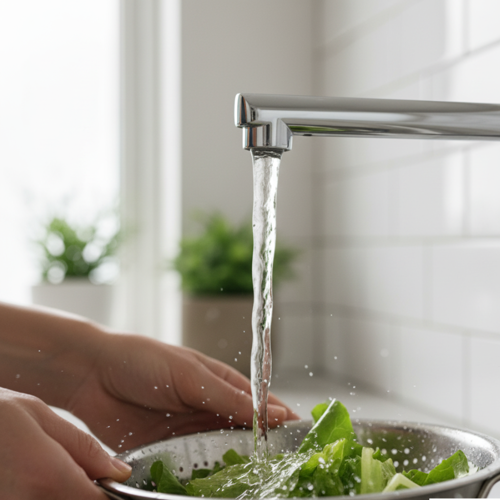 robinet-cuisine-mural-acier-inoxydable-bec-long-zoom